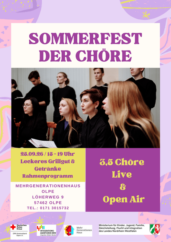 Interner Link zur Veranstaltung: Sommerfest der Ch�re Olpe - Open Air