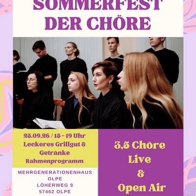 Bild vergr��ern: Sommerfest der Ch&ouml;re Olpe - Open Air