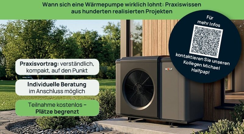 Interner Link zur Veranstaltung: Informationsabend f�r Hausbesitzer: Lohnt sich eine W�rmepumpe f�r mein Zuhause?