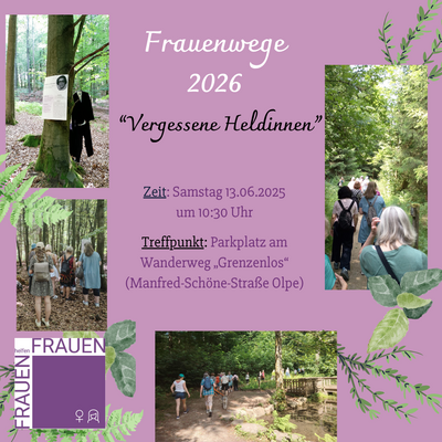 Interner Link zur Veranstaltung: Frauenwege 2026 